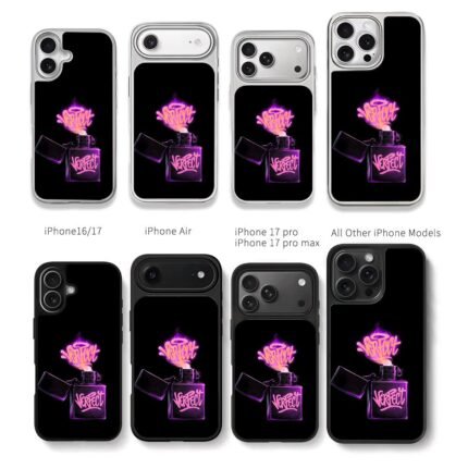 Graffiti neon zippo lighter perfect Chris Brown Phone Case Black Electroplated Silver For Iphone 11 To 17