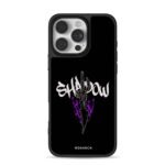 Graffiti Shadow dagger purple flame Phone Case for iPhone 11-17 & Samsung Galaxy S24-S26