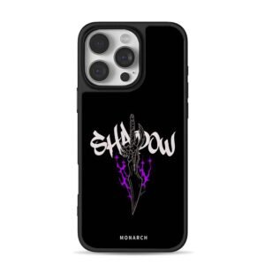 Graffiti Shadow dagger purple flame Phone Case for iPhone 11-17 & Samsung Galaxy S24-S26