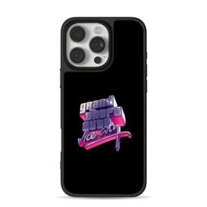 Grand Theft Auto Vice City 3D logo Phone Case for iPhone 11-17 & Samsung Galaxy S24-S26