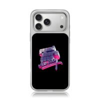 Grand Theft Auto Vice City 3D logo iPhone 17 Pro Max Electroplated Silver Case1