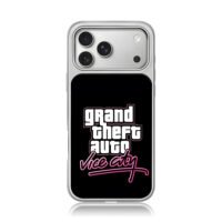 Grand Theft Auto Vice City logo iPhone 17 Pro Max Electroplated Silver Case1