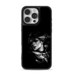 Grayscale red eyed vampire Phone Case for iPhone 11-17 & Samsung Galaxy S24-S26