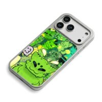 Green alien cat cartoon collage Phone Case for iPhone 11-17 & Samsung Galaxy S24-S26 - Image 5