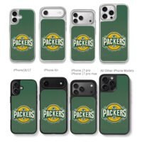 Green Bay Packers vintage team logo Chris Brown Phone Case Black Electroplated Silver For Iphone 11 To 17