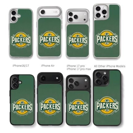 Green Bay Packers vintage team logo Chris Brown Phone Case Black Electroplated Silver For Iphone 11 To 17