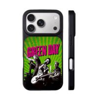 Green Day punk band green stage art iPhone 17 Pro Max Black Case
