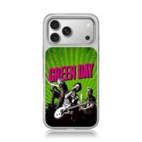 Green Day punk band green stage art iPhone 17 Pro Max Electroplated Silver Case1
