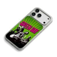 Green Day punk band green stage art iPhone 17 Pro Max Electroplated Silver Case2