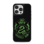 Green Envy deadly sin snake Phone Case for iPhone 11-17 & Samsung Galaxy S24-S26