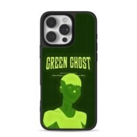 Green Ghost neon green comic hero Phone Case for iPhone 11-17 & Samsung Galaxy S24-S26