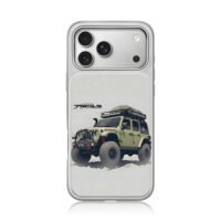 Green offroad Jeep Wrangler on sand iPhone 17 Pro Max Electroplated Silver Case1