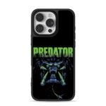 Green Predator alien monster art iPhone 16 Pro Max Black Case
