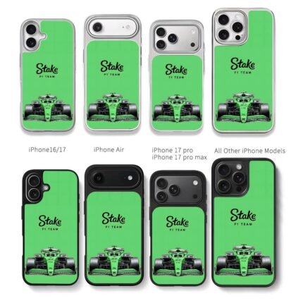 Green Stake F1 Team Formula 1 car Chris Brown Phone Case Black Electroplated Silver For Iphone 11 To 17