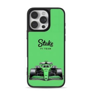 Green Stake F1 Team Formula 1 car Phone Case for iPhone 11-17 & Samsung Galaxy S24-S26