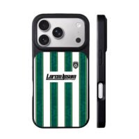 Green white soccer jersey crest iPhone 17 Pro Max Black Case