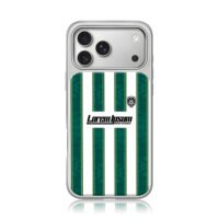 Green white soccer jersey crest iPhone 17 Pro Max Electroplated Silver Case1