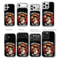 Gremlins Gizmo yellow umbrella NO H2O Chris Brown Phone Case Black Electroplated Silver For Iphone 11 To 17