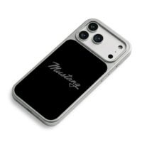 Grey cursive Mustang car brand logo Phone Case for iPhone 11-17 & Samsung Galaxy S24-S26 - Image 5