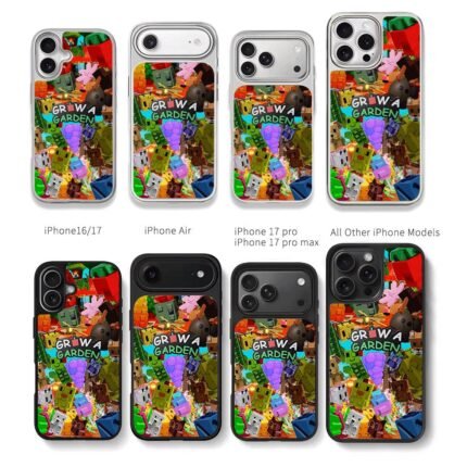 Grow a Garden block pixel art Chris Brown Phone Case Black Electroplated Silver For Iphone 11 To 17