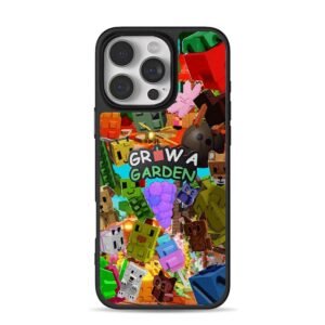 Grow a Garden block pixel art iPhone 16 Pro Max Black Case