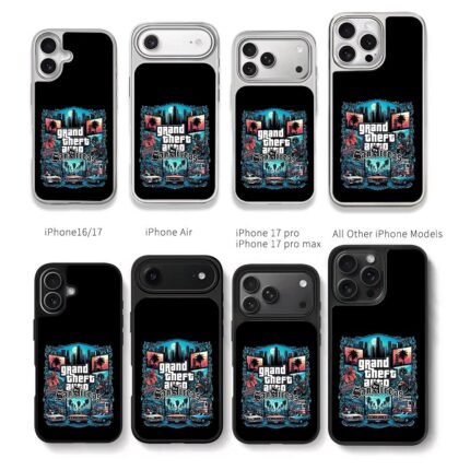 GTA San Andreas gang car street art Chris Brown Phone Case Black Electroplated Silver For Iphone 11 To 17