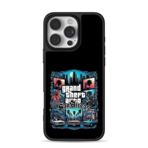 GTA San Andreas gang car street art Phone Case for iPhone 11-17 & Samsung Galaxy S24-S26