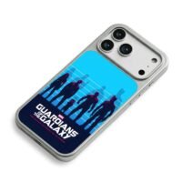 Guardians of the Galaxy silhouettes iPhone 17 Pro Max Electroplated Silver Case2