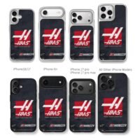 Haas F1 logo Magnussen Alpinestars Chris Brown Phone Case Black Electroplated Silver For Iphone 11 To 17