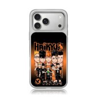 Haikyuu Karasuno volleyball players iPhone 17 Pro Max Electroplated Silver Case1