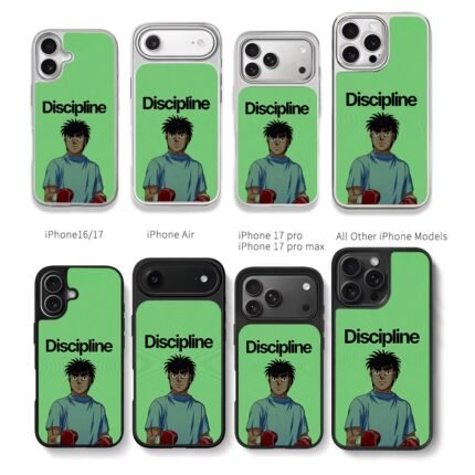 Hajime no Ippo boxing Discipline Chris Brown Phone Case Black Electroplated Silver For Iphone 11 To 17