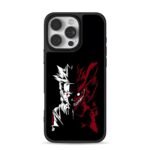 Half Naruto Kurama split anime art Phone Case for iPhone 11-17 & Samsung Galaxy S24-S26