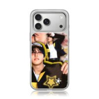 Han Jisung Stray Kids collage iPhone 17 Pro Max Electroplated Silver Case1