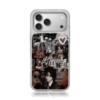 Han Jisung Stray Kids dark collage iPhone 17 Pro Max Electroplated Silver Case1