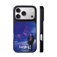 Hanabi Takeshi Kitano beach poster iPhone 17 Pro Max Black Case