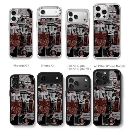 Hanamichi Slam Dunk basketball art Chris Brown Phone Case Black Electroplated Silver For Iphone 11 To 17