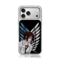 Hanji Zoe AOT Survey Corps wings iPhone 17 Pro Max Electroplated Silver Case1