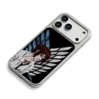 Hanji Zoe AOT Survey Corps wings iPhone 17 Pro Max Electroplated Silver Case2