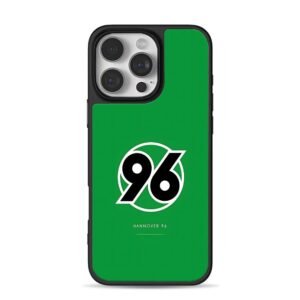 Hannover 96 logo green background iPhone 16 Pro Max Black Case