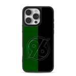 Hannover 96 logo split green black Phone Case for iPhone 11-17 & Samsung Galaxy S24-S26