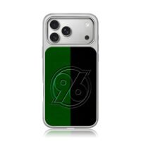 Hannover 96 logo split green black iPhone 17 Pro Max Electroplated Silver Case1