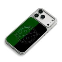 Hannover 96 logo split green black iPhone 17 Pro Max Electroplated Silver Case2