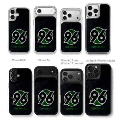 Hannover 96 logo with Die Roten Chris Brown Phone Case Black Electroplated Silver For Iphone 11 To 17