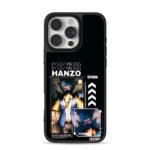 Hanzo masked blue anime tech print Phone Case for iPhone 11-17 & Samsung Galaxy S24-S26