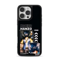 Hanzo masked blue anime tech print Phone Case for iPhone 11-17 & Samsung Galaxy S24-S26