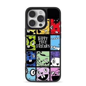 Happy Tree Friends character grid Phone Case for iPhone 11-17 & Samsung Galaxy S24-S26