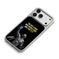 Hard Work Motivational Boxing Quote iPhone 17 Pro Max Electroplated Silver Case2