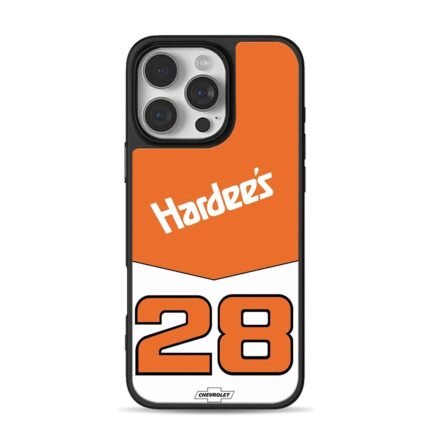 Hardees 28 racing livery Chevrolet iPhone 16 Pro Max Black Case
