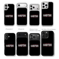 HARDTEKK glitched red white text Chris Brown Phone Case Black Electroplated Silver For Iphone 11 To 17