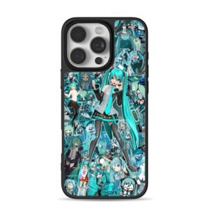 Hatsune Miku anime collage art Phone Case for iPhone 11-17 & Samsung Galaxy S24-S26
